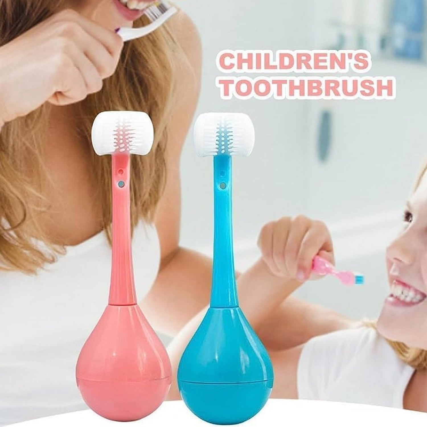 Training toothbrush with soft bristles and silicone head for kids, age 2-12. Training toothbrush with soft bristles and silicone head for kids, age 2-12.